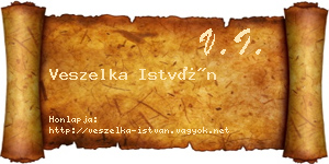 Veszelka István névjegykártya